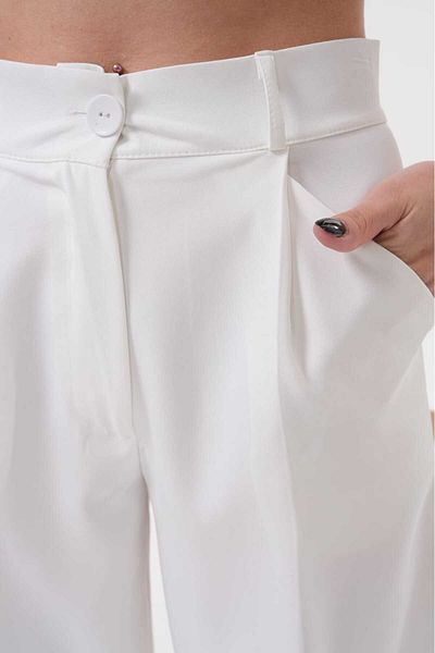 H&A İSTANBUL Women's New Season Pleated Fabric High Waist Palazzo Pants
