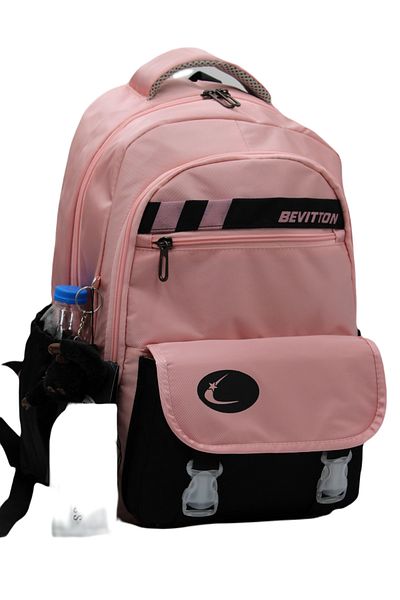 ÇantaExpress Σχολικό σακίδιο πλάτης σε σκόνη-μαύρο Water Repellent - 34300