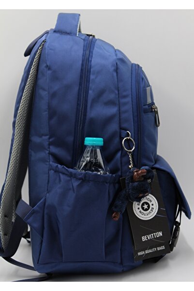 ÇantaExpress 34300 Синій шкільний рюкзак Водонепроникна тканина Унісекс шкільний рюкзак