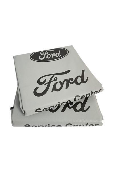 Ford Car Seat Covers 2pcs – Dust & Dirt Protection For Service Center & Daily Use Gray