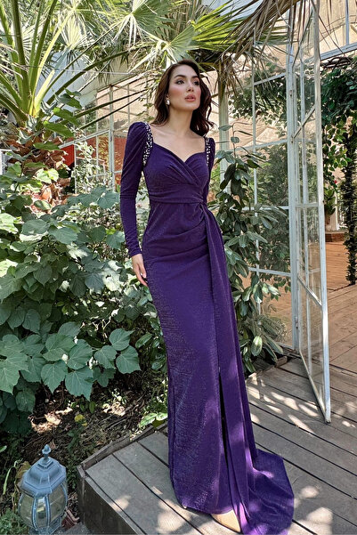 Sindimoda Shena Simli Kol Detay Abiye 583039