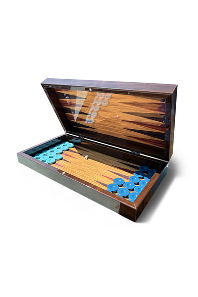 Biggdesign Oriental Backgammon, Mdf Case with Magnet, Anti-Scratch Floor, 2 Layers of Varnish Polished