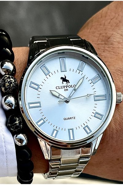 Clup Polo New Season Men's Wristwatch and Bracelet Gift