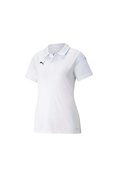 Puma 657408   Teamliga Sideline W - Tricou alb cu gât polo pentru femei