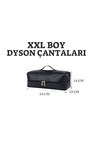 FDF STORE Кожена чанта за пътуване XXL размер, съвместима с Dyson Airwrap и всички други преси за коса