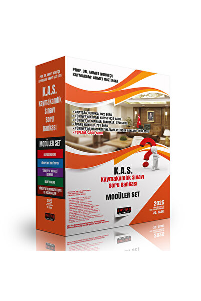 Savaş Yayınevi Kas Kaymakamlık Sınavı Test Soru Bankası Ahmet Nohutçu, Ahmet Gazi Kaya 2025
