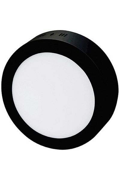 Cata Ct-5235g 18w - لوحة LED مستديرة بحلقة نهارية سوداء 3200k مثبتة على السطح