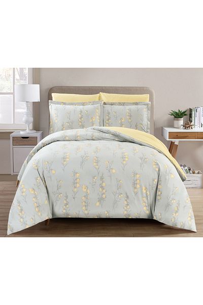Sleep Blue مفرش عهد قطن صيفي مزدوج 6 قطع