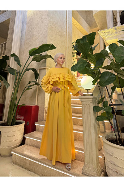 Nissra Ankanoor Φαρδύ φόρεμα με διπλό βολάν Anka255068