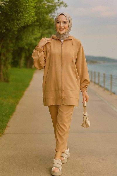 Neva Style Set de două biscuiți cu fermoar Hijab - 10400BS