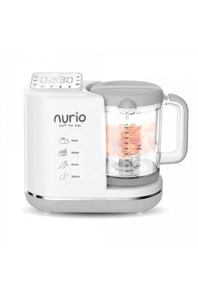 Nurio Aparat de gătit cu abur și blender 7 în 1 cu cronometru pentru bebeluși și copii