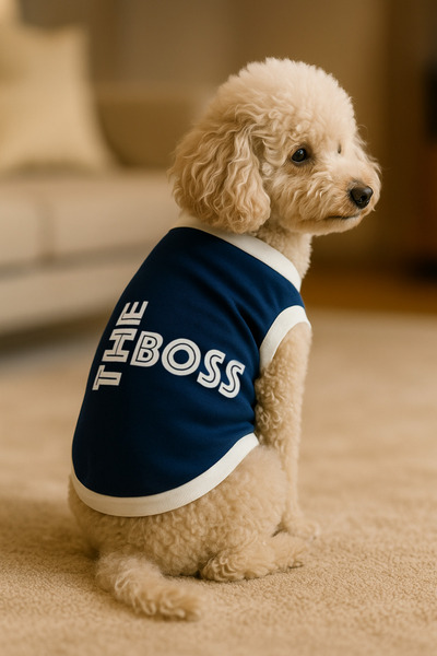 Monopetz Yeni Sezon Köpek Ve Kedi Kıyafeti & Elbisesi - Lacivert The Boss
