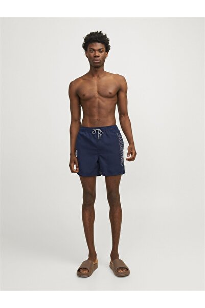 Jack & Jones Ανδρικό μινιμαλιστικό σορτς παραλίας Jack&Jones - Καλοκαιρινό, Άνετο, Κομψό