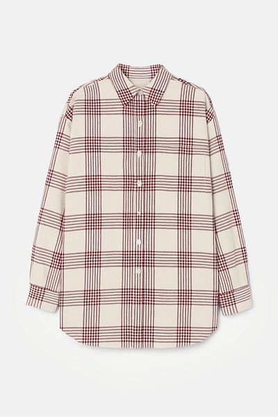 Touché Privé 100% Cotton Plaid Oversized Shirt