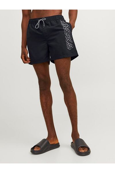 Jack & Jones Ανδρικό μινιμαλιστικό σορτς παραλίας Jack&jones - Καλοκαιρινό, Άνετο, Κομψό