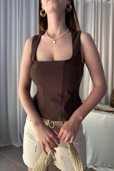 lizge giyim Peplum Corset Top