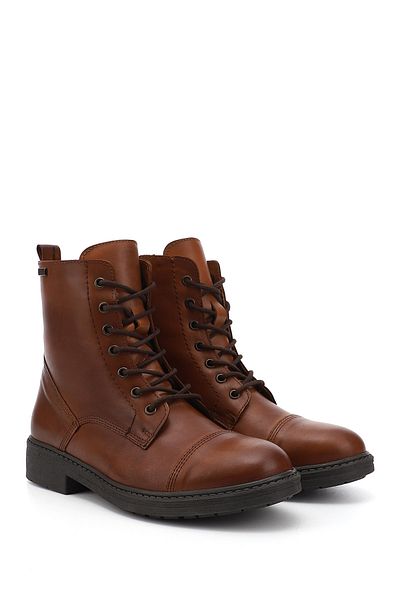 GÖNDERİ(R) Taba Gön Genuine Leather Women's Daily Boots 42411