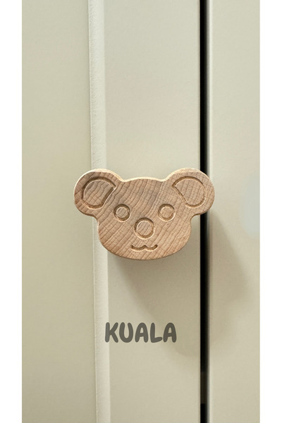 2 ADET ! Figürlü Ahşap Kulp, Çocuk Odası Ahşap Çekmece/dolap Kulpu