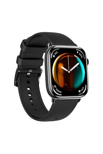 OEM TWINKLER® Smartwatch, Unisex, AMOLED Display, Bluetooth 5.3, Health & Fitness Tracker, Black