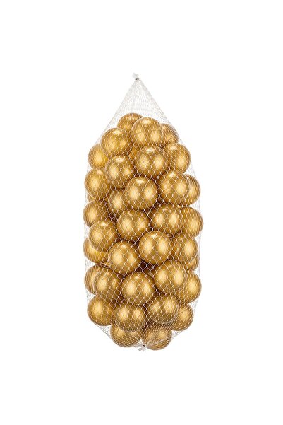 ATLAS BABY&CHILD 7 cm 50'li Altın Renk Oyun Havuz Topu | Çocuklar için Güvenl...