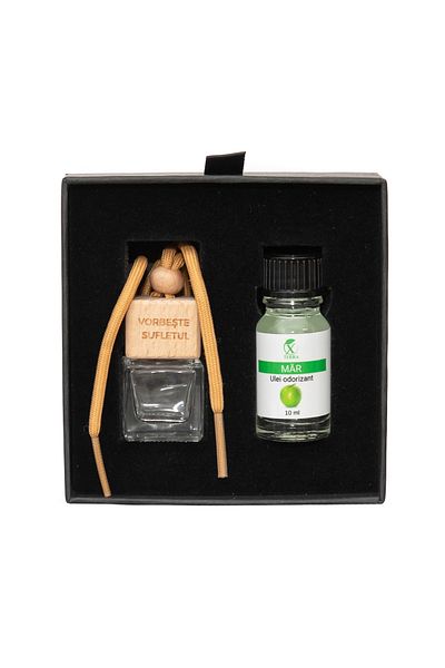 XTERRA | SET OF AROMADIDIFFUSER BOTTLE AND APPLE-FRAGRANCED CAR OIL | 10 ml