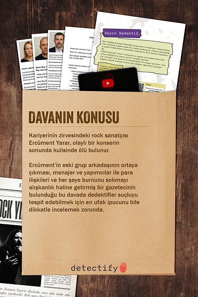 detectify The Rocky Star Murder Detective Game, Case Solving Box Game, Find the Killer Detective Game