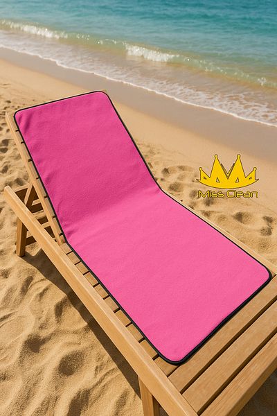 MissClean Large Size Pink Color Microfiber Sports and Beach Towel Multi-Purpose 80*130 cm