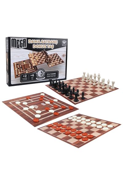 SERA Checkers - Chess and Nine Pieces Detailed
