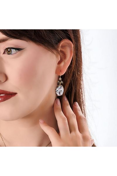 Atelier LEO Handmade Jewellery مجموعة كوسم سلطان من النحاس المصنوعة يدويًا من حجر الزركون لا تسبب تصبغ مجموعة مجوهرات نسائية