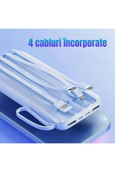 OEM Multifunctional external battery with ultra-fast charging, 22.5W, 10000mAh, Digital display, white