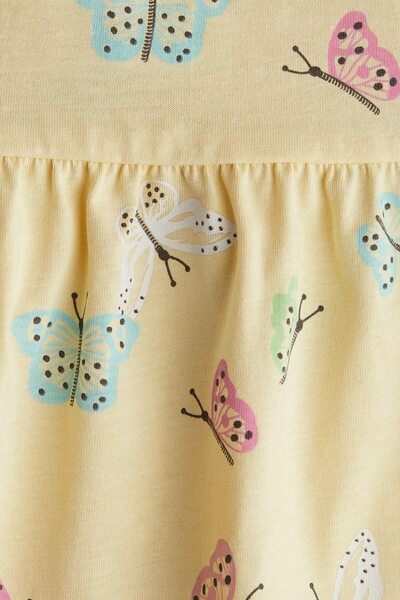 H&M Baskılı ve Pamuklu Elbise