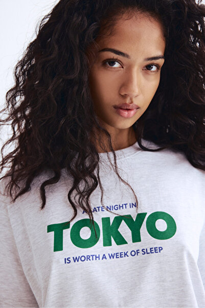 H&M Baskılı Pijama Takımı