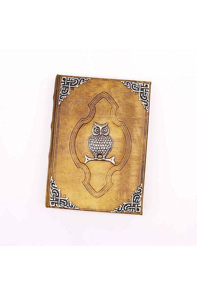 OEM LEATHER JOURNAL AGENDA | HANDMADE | OWL | 26 x 18 cm