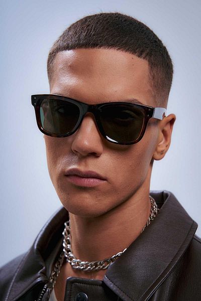 Bilge Karga Belen Leopard Green Men's Sunglasses