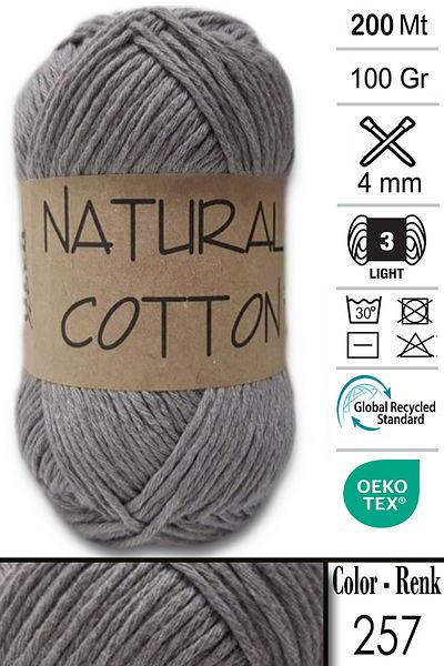 Diva İplik Diva Natural Cotton 257 Mink