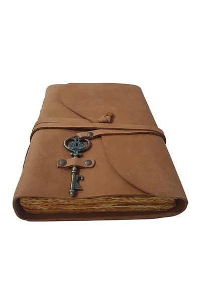 OEM JURNAL DIN PIELE | HANDMADE | JURNAL DE RECUNOȘTINȚĂ CU CHEIȚĂ | 20 x 16 cm