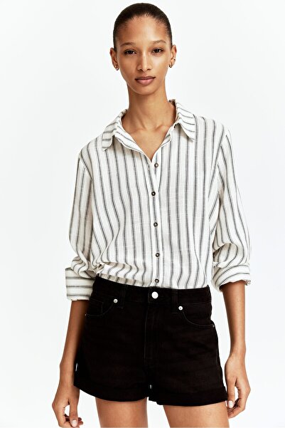 H&M Yüksek Belli Kot Şort