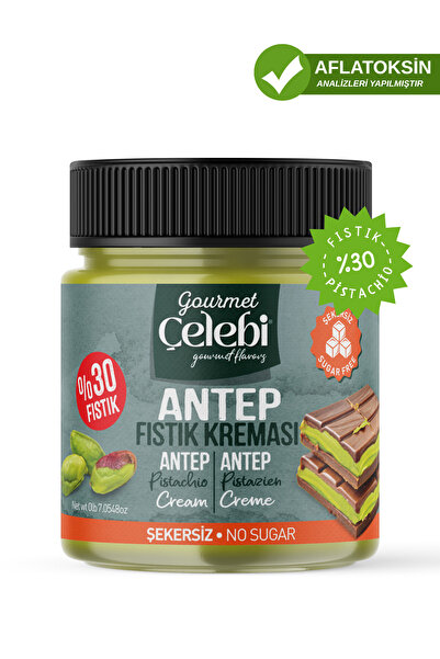 gourmet çelebi Şekersiz Antep Fıstık Kreması 200 Gr