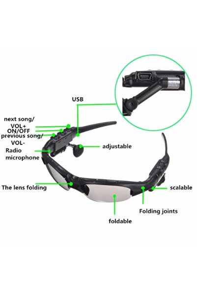 OEM Smart Bluetooth Sunglasses | Yellow Lenses | Wireless Music & Call Function