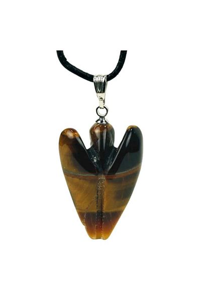 OEM TIGER EYE CRYSTAL ANGEL PENDANT