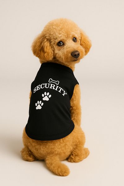 Monopetz New Season Dog and Cat Outfit - Black Security