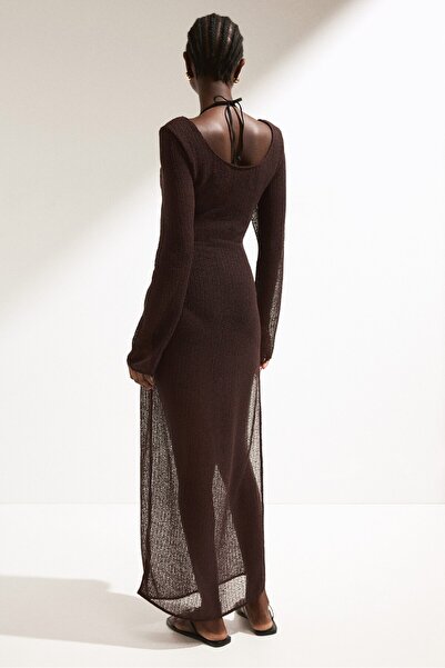 H&M Gevşek Örgülü Plaj Elbisesi