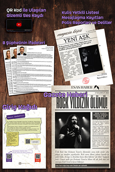 detectify The Rocky Star Murder Detective Game, Case Solving Box Game, Find the Killer Detective Game