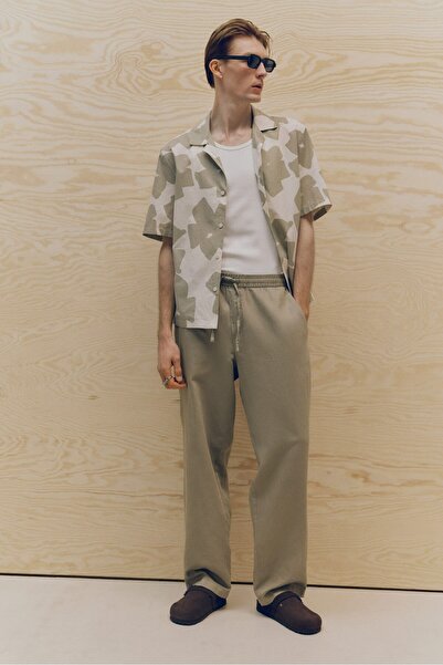 H&M Keten Pantolon Relaxed Fit