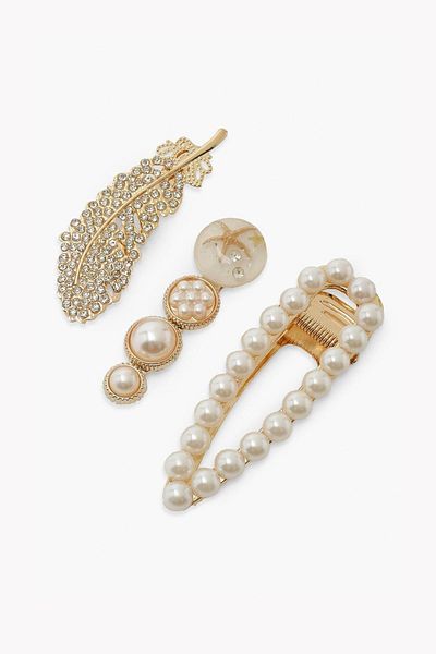 New Obsessions Πέτρινη και Πέρλα Πόρπη Clasp 6 Συσκευασία