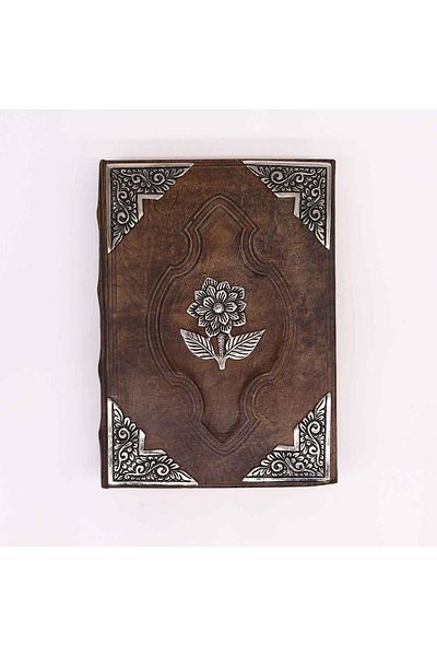 OEM LEATHER JOURNAL AGENDA | HANDMADE | FLOWER OF HEAVEN | 26 x 18 cm