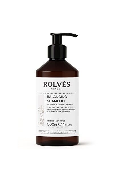 ROLVES Şampuan Vegan Bitkisel Arındırıcı 500ml– Yeşil Çay Etkili, Günlük Kull...