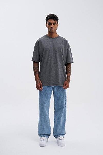 Machinist Ανδρικό μπλουζάκι Basic Super Cotton Oversize Anthracite