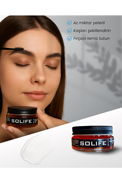 SOLIFE Eyebrow Pro Shaper Wax Kaş Şekillendirici Wax 50 ml