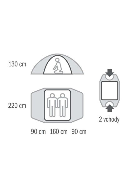 HUSKY KAMP ÇADIRI FALCON YEŞİL 2 KİŞİLİK 5 MEVSİMLİK